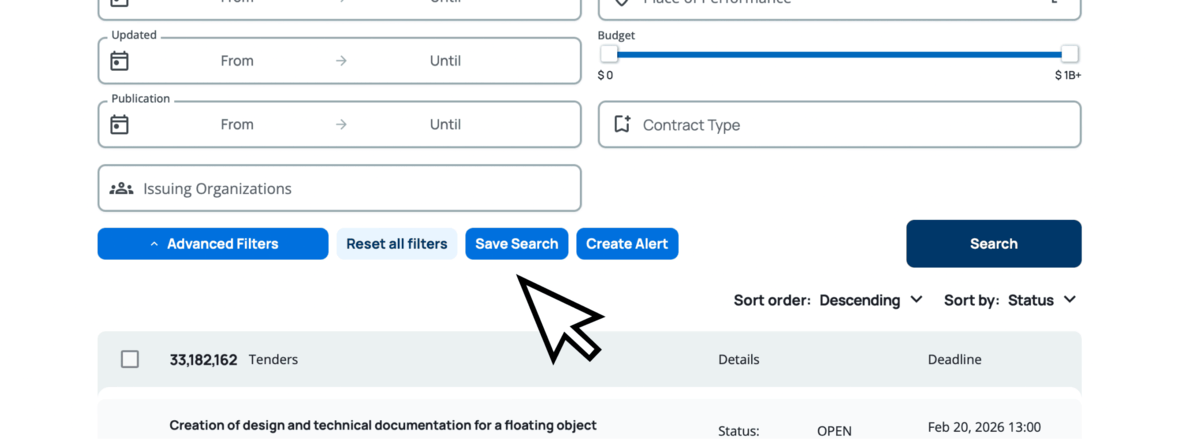 Saved Searches & Alerts