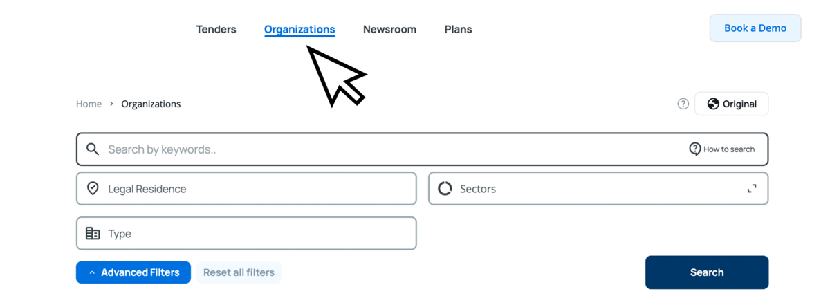 Organization Search & Insights