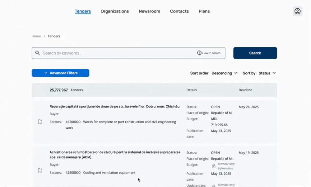 Tenderwell platform preview